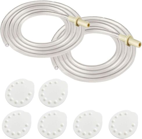 Tubing for Medela Pump in Style Advanced Breastpump Released After Jul 2006 Plus 6 Membranes in Retail Pack. Replaces Medela Tubing and Medela Membrane. BPA Free. Made By Maymom (2 Tubes and 6 Membranes) in Saudi Arabia
