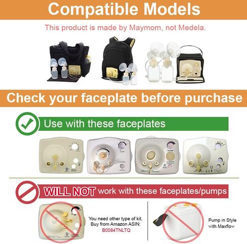Tubing for Medela Pump in Style Advanced Breastpump Released After Jul 2006 Plus 6 Membranes in Retail Pack. Replaces Medela Tubing and Medela Membrane. BPA Free. Made By Maymom (2 Tubes and 6 Membranes) in Saudi Arabia