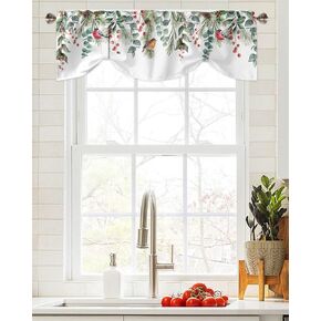 Mother's Day Healing Heart Window Valance,Black and White Buffalo Plaid Valances for Kitchen Windows,Positive Energy Check Rod Pocket Valance Curtain,Short Curtains Window Treatment Bedroom 42x12in in Kuwait