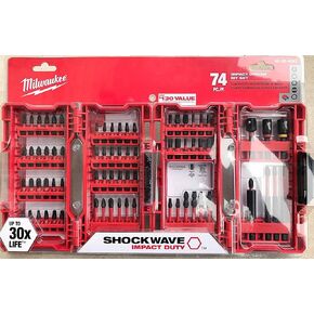 Milwaukee Shockwave Impact Driver Bit Set (74 Piece) 48-32-4062 in Saudi Arabia