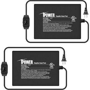 iPower 2-Pack Reptile Heating Pad Terrarium Heater Under Tank Heat Mat for Amphibians and Reptiles Pet in Kuwait