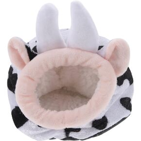 UKCOCO Plush Bunny Plush Cow Stuffed Hedgehog Guinea Pig Habitat Cow Hamster Hideout Rabbit Bed House Small Pet House Guinea Pig House Rat House Decor Warm Bed Cotton Nest Sleeping Nest in Saudi Arabia