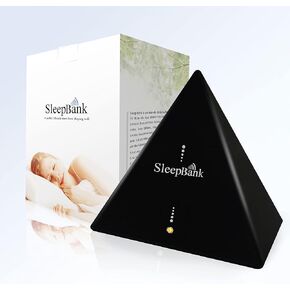 SleepBank Sleep Aid Device, Sleep Frequency Tech, Natural Sleep Aid, Insomnia Relief, Improve Sleep Quality, Deep Sleep, Fast Asleep, Sleep Aid Machine for Adults (Black) - Made in Taiwan in Saudi Arabia