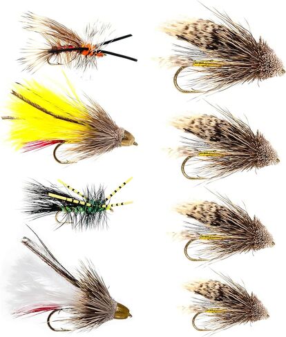 8 Stimulator, Muddler Minnow, Cone Head Marabou Muddler Fly Fishing Assortment | Trout, Sculpin Streamer, Baitfish Flies in Kuwait