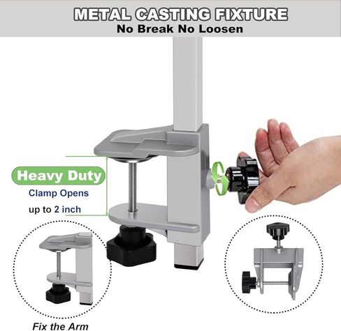 Foldable Pet Grooming Arm with Clamp, 39.4" Height Adjustable Dog/Cat Grooming Loop Noose & Two No Sit Haunch Holder for Medium & Small Pets, Portable Pet Grooming Tool (Silver), Not Include Table in Kuwait