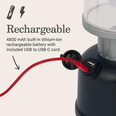 Coleman Classic Rechargeable LED Lantern, Impact & Water-Resistant Lantern with Carabiner Handle & Charging Ports, Great for Camping, Power Outage, Emergencies, & More in Kuwait