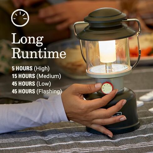 Coleman Classic Rechargeable LED Lantern, Impact & Water-Resistant Lantern with Carabiner Handle & Charging Ports, Great for Camping, Power Outage, Emergencies, & More in Kuwait