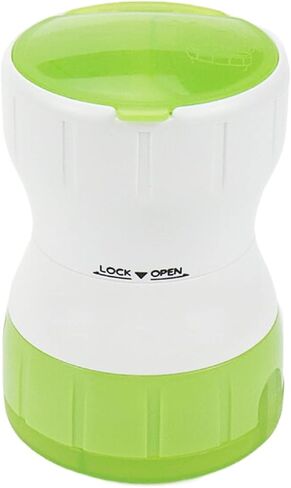 محطم حبوب دواء من بيسبيي مع قلب من السيراميك لتهذيب حبوب دواء صغيرة أو كبيرة وفيتامينات إلى مسحوق دقيق مع حاوية تخزين للأدوية الصغيرة (أخضر) in Kuwait