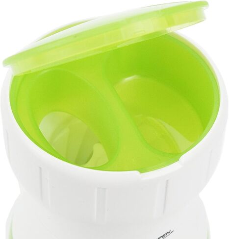 محطم حبوب دواء من بيسبيي مع قلب من السيراميك لتهذيب حبوب دواء صغيرة أو كبيرة وفيتامينات إلى مسحوق دقيق مع حاوية تخزين للأدوية الصغيرة (أخضر) in Kuwait