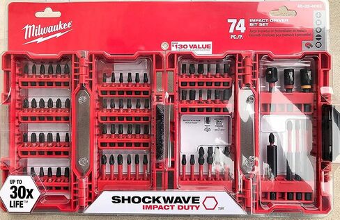 Milwaukee Shockwave Impact Driver Bit Set (74 Piece) 48-32-4062 in Saudi Arabia