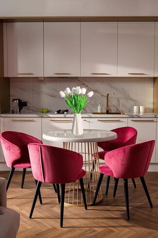 SITUMEIZI 15pcs Fake Tulips Artificial Assorted Colors Flowers Real Touch 14" Silk Flower for Home Kitchen Decor Wedding Bouquet Decorations Office Floral Arrangements(5 Colors) in Kuwait