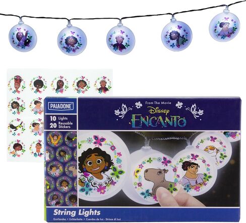 Paladone Encanto String Lights with Stickers - 54" Length (137 cm) Indoor Room Lighting - Disney Kids Movie Encanto Bedroom Decor and Party Decoration in Saudi Arabia