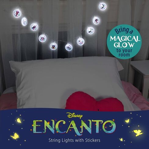 Paladone Encanto String Lights with Stickers - 54" Length (137 cm) Indoor Room Lighting - Disney Kids Movie Encanto Bedroom Decor and Party Decoration in Saudi Arabia