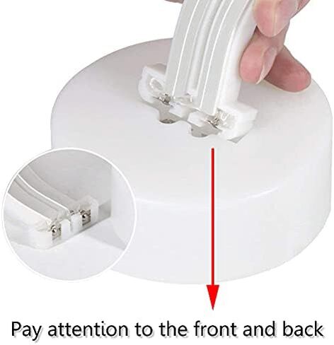 LED Moon Neon Signs Halloween Decor, Purple Crescent Night Lights USB Battery Operated Moon Lamp for Birthday Party, Wedding, Christmas Decorations-Moon with Holder Base(Purple) in Kuwait