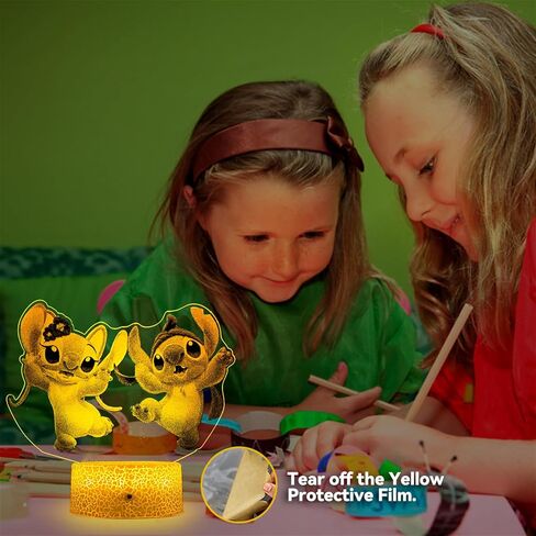 Stitch Gifts for Girls Stitch Lamp Lilo and Stitch Night Light with Remote & Smart Touch 16 Colors Room Decor Bedside Lamp for Bedroom Boys Girls Stitch Room Decor Christmas Gifts, Children's Day Gift in Kuwait