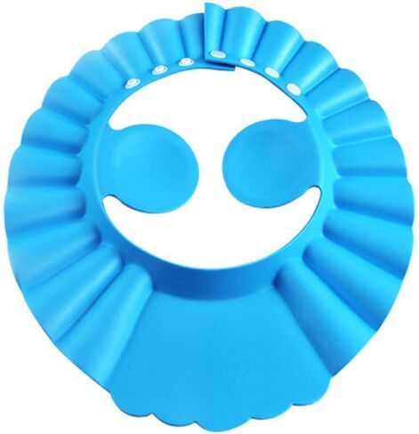 قبعة استحمام للرضع - قطعتين من قبعة ناعمة قابلة للتعديل من قناع وشامبو آمن للدش والاستحمام قبعة حمام للأطفال الصغار والأطفال الصغار والأطفال in Kuwait