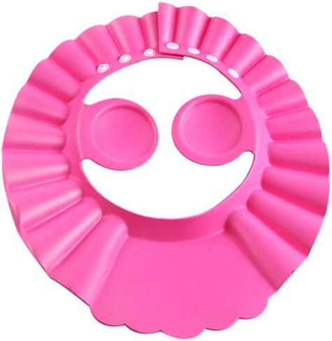 قبعة استحمام للرضع - قطعتين من قبعة ناعمة قابلة للتعديل من قناع وشامبو آمن للدش والاستحمام قبعة حمام للأطفال الصغار والأطفال الصغار والأطفال in Kuwait