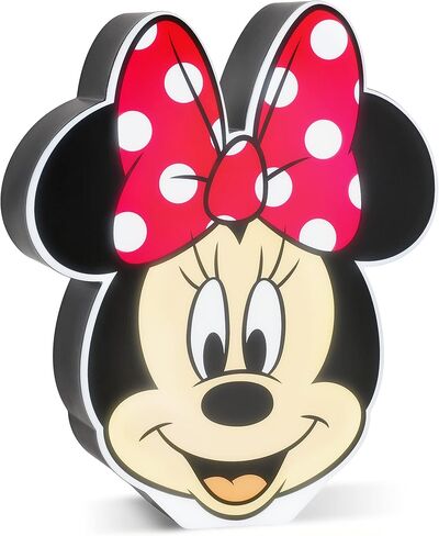 Paladone Minnie Mouse Night Light, Officially Licensed Disney Bedroom Decor and Desk Lamp in Saudi Arabia