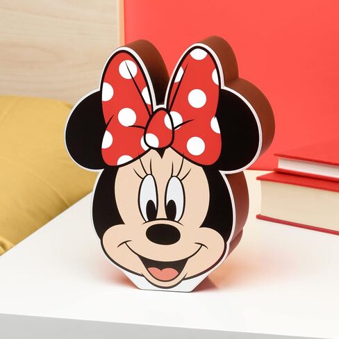 Paladone Minnie Mouse Night Light, Officially Licensed Disney Bedroom Decor and Desk Lamp in Saudi Arabia