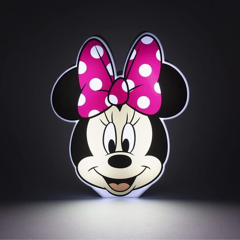 Paladone Minnie Mouse Night Light, Officially Licensed Disney Bedroom Decor and Desk Lamp in Saudi Arabia
