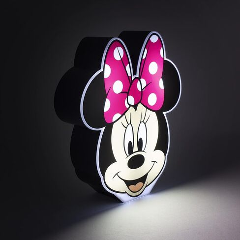 Paladone Minnie Mouse Night Light, Officially Licensed Disney Bedroom Decor and Desk Lamp in Saudi Arabia