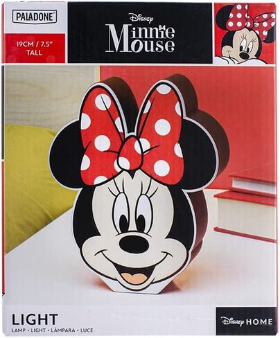 Paladone Minnie Mouse Night Light, Officially Licensed Disney Bedroom Decor and Desk Lamp in Saudi Arabia
