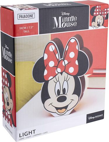 Paladone Minnie Mouse Night Light, Officially Licensed Disney Bedroom Decor and Desk Lamp in Saudi Arabia