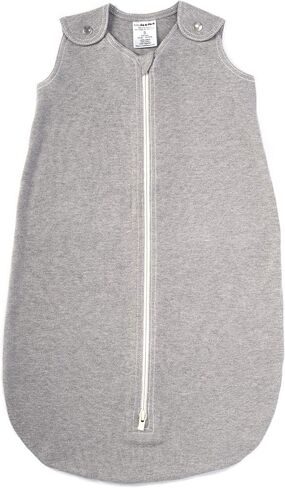 baby deedee Sleep Nest Basic - Cotton Baby Sleep Sack 0.6 TOG 18-36M Gray | Patented shoulder snaps and full-length zipper support easy dressing and quick diaper changes for warmer routines in Saudi Arabia