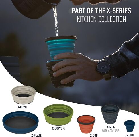 منقط قهوة للتخييم قابل للطي من Sea to Summit X-Brew مع فلتر فولاذي قابل لإعادة الاستخدام in Kuwait