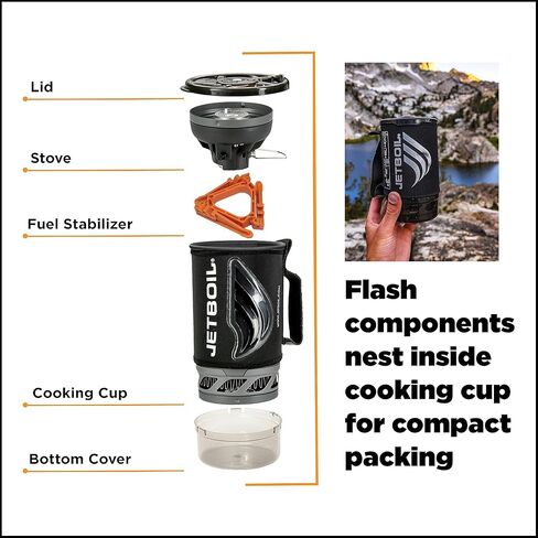 نظام الطبخ Jetboil Flash للتخييم وحقيبة الظهر in Kuwait