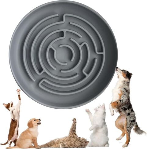 STUDESK أطباق سيليكون للتغذية البطيئة للكلاب، وعاء تغذية بطيء للكلاب مع أكواب شفط، أوعية طعام ألغاز بطيئة للحيوانات الأليفة للسلالات الصغيرة والمتوسطة والكبيرة in Kuwait