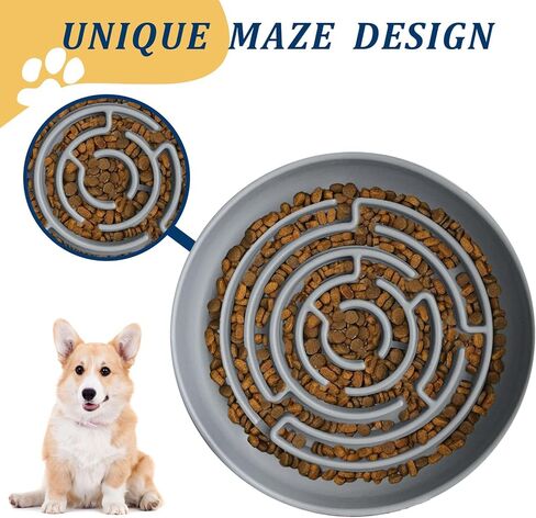 STUDESK أطباق سيليكون للتغذية البطيئة للكلاب، وعاء تغذية بطيء للكلاب مع أكواب شفط، أوعية طعام ألغاز بطيئة للحيوانات الأليفة للسلالات الصغيرة والمتوسطة والكبيرة in Kuwait