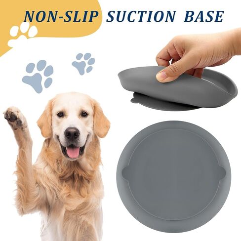 STUDESK أطباق سيليكون للتغذية البطيئة للكلاب، وعاء تغذية بطيء للكلاب مع أكواب شفط، أوعية طعام ألغاز بطيئة للحيوانات الأليفة للسلالات الصغيرة والمتوسطة والكبيرة in Kuwait
