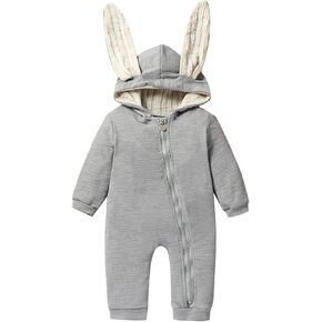 Highnesson-ww Infant Newborn Baby Boys Girls Dinosaur Shark Long Sleeve Hoodie Romper Onesies Jumpsuit Outfits
