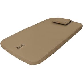 DOD Soto Sleeping Pad for Camping - Extra Thick Self-Inflating Camping Mattress and Camping Pillow - Tan - Small in Kuwait