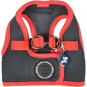 Puppia Soft Vest Dog Harness II Mesh Step-in طوال الموسم بدون سحب ولا خنق للتدريب على المشي للكلاب الصغيرة والمتوسطة - أحمر - M in Kuwait