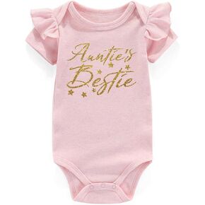 Azzwnee Cousin Friend Baby Boy Clothes Unisex Funny Baby Girl Bodysuits 0-3 months