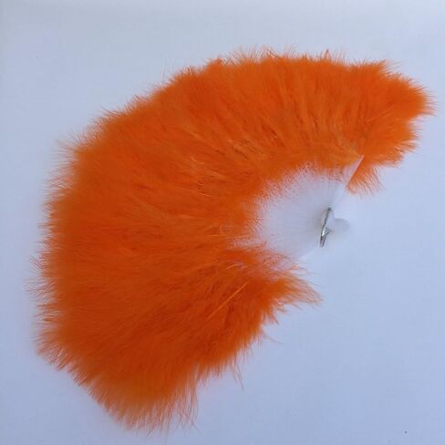 Shekyeon Marabou Feather Fan 20s Vintage Folding Fan Flapper Hand Fan for Costume Dancing Show Home Centerpiece Decor(Turquoise) in Saudi Arabia