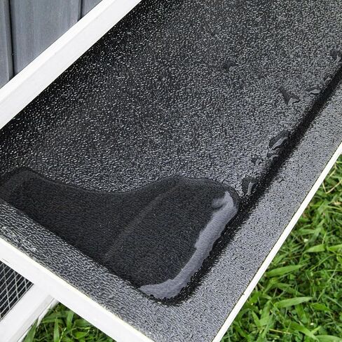 قفص ارنب فاخر متعدد المستويات بطول 56.7 انش من لايف اند بتصميم مقاوم للطقس وسهل التنظيف، مثالي للارانب والخنازير الغينية والقنافذ، رمادي + ابيض in Kuwait