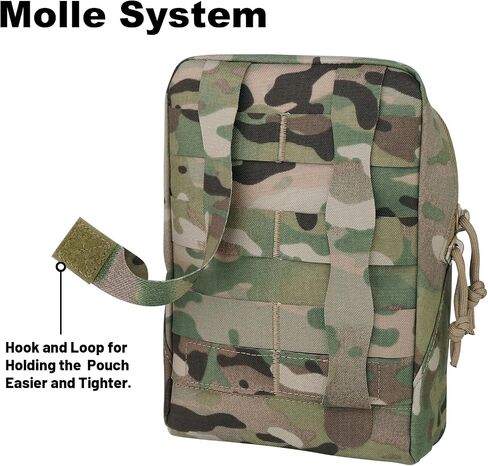 حقيبة Admin Molle، ملحقات المرافق التكتيكية للأغراض العامة، حقيبة EDC Gp للسترة كحقيبة تخزين موسعة in Kuwait