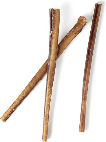 Canine Chews Bully Sticks 12" Thick Beef Chew Treat for Large Dogs Aggressive Chewers Low Odor All Natural 1.1 Pounds 12 Pack in Kuwait