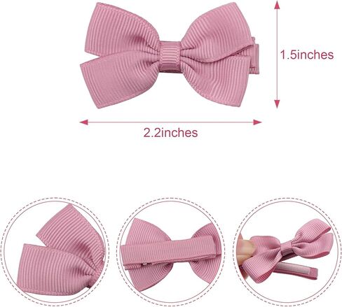 40pcs baby hair clips for girl infant toddler, 20 colors in pairs in Kuwait