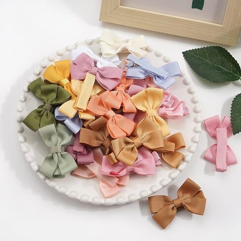 40pcs baby hair clips for girl infant toddler, 20 colors in pairs in Kuwait