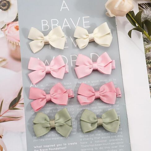 40pcs baby hair clips for girl infant toddler, 20 colors in pairs in Kuwait