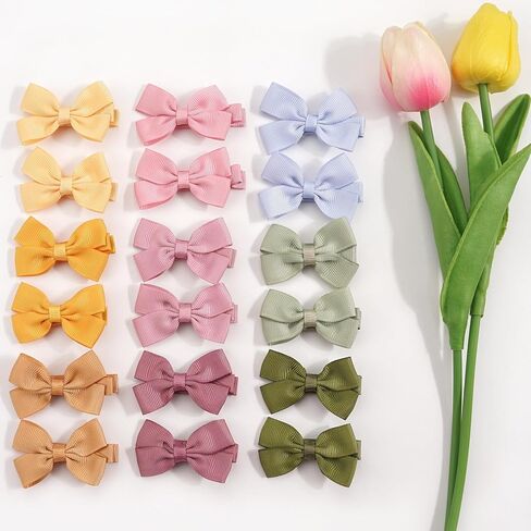 40pcs baby hair clips for girl infant toddler, 20 colors in pairs in Kuwait