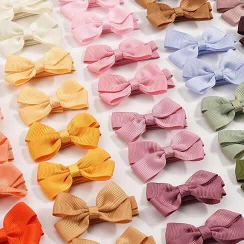 40pcs baby hair clips for girl infant toddler, 20 colors in pairs in Kuwait