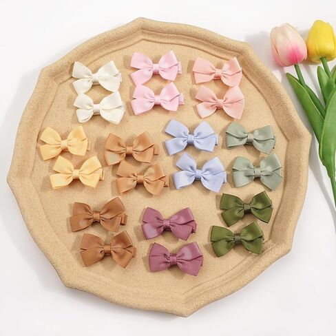 40pcs baby hair clips for girl infant toddler, 20 colors in pairs in Kuwait