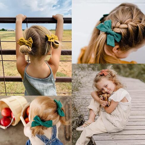 30pcs Girls Curly Hair Clips Fireworks Hair Bows for Baby Girls Hair Clips Curly Korker Pom Pom Bow Baby Barrettes Ribbon Ponytail Bows Hair Accessories for Girls Toddlers School Children in Kuwait