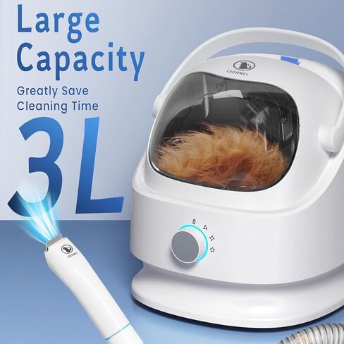 ماكينة قص الحيوانات الأليفة من CEENWES (إصدار مطور) ماكينة قص شعر احترافية منخفضة الضوضاء للكلاب قابلة لإعادة الشحن، ماكينة تشذيب شعر الحيوانات الأليفة للقطط والكلاب والحيوانات الأخرى in Kuwait