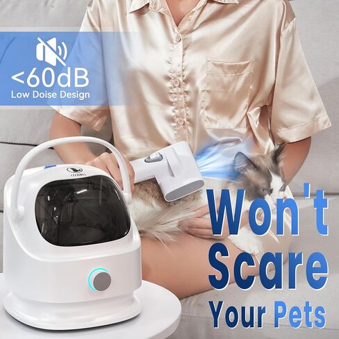 ماكينة قص الحيوانات الأليفة من CEENWES (إصدار مطور) ماكينة قص شعر احترافية منخفضة الضوضاء للكلاب قابلة لإعادة الشحن، ماكينة تشذيب شعر الحيوانات الأليفة للقطط والكلاب والحيوانات الأخرى in Kuwait